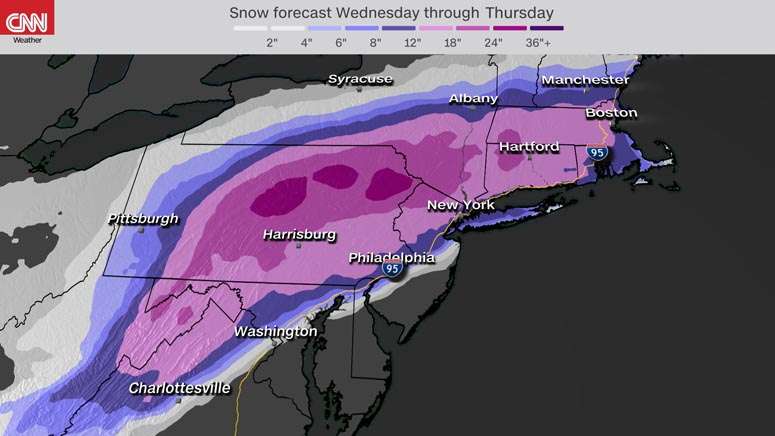 Over 60 million people are under a winter storm watch as heavy snow ...