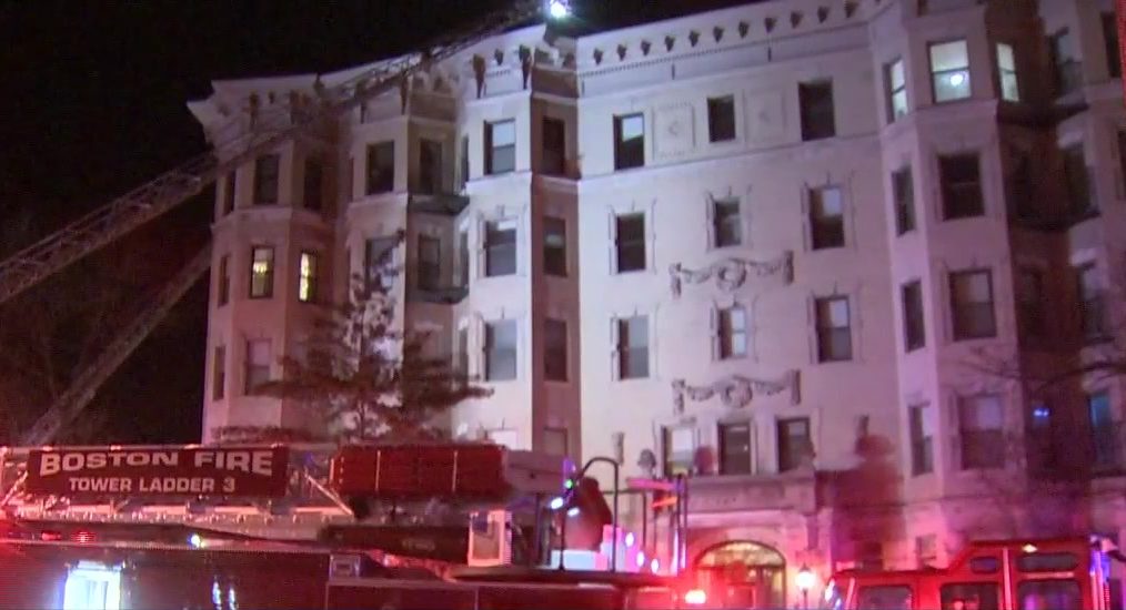 Several displaced, cat dead following Boston apartment building fire