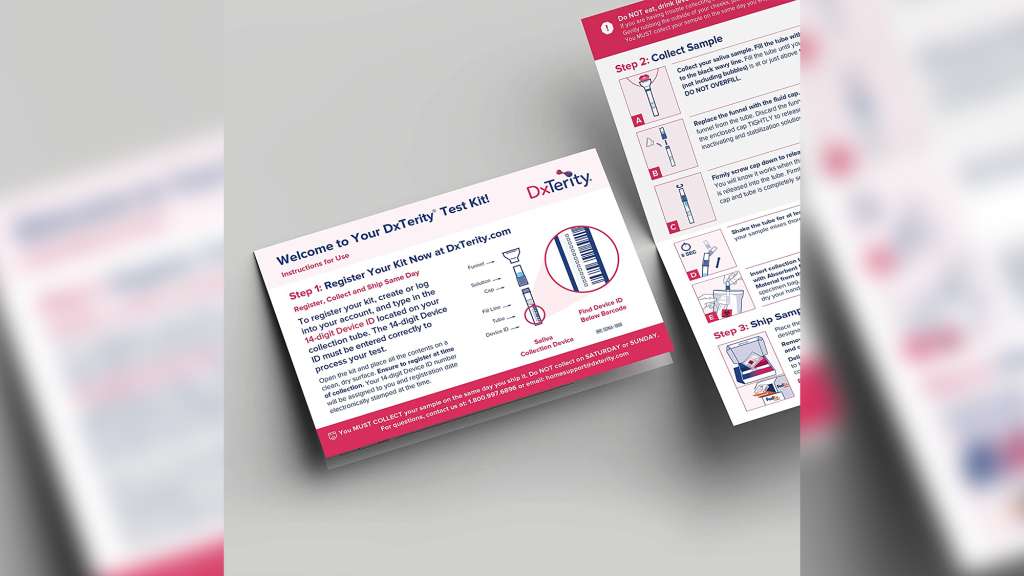 DxTerity testing kit