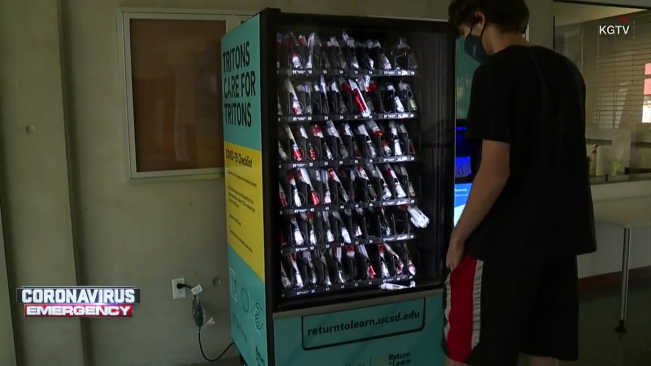 UC San Diego installs COVID19 testing vending machines on campus
