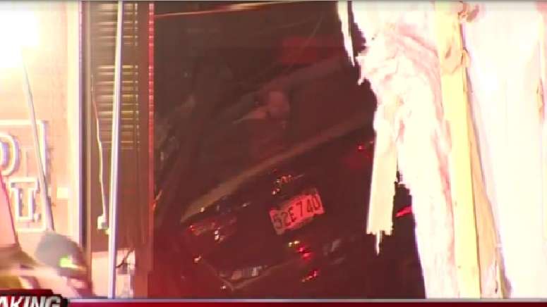 Police investigating after car crashes into Haverhill building - Boston ...