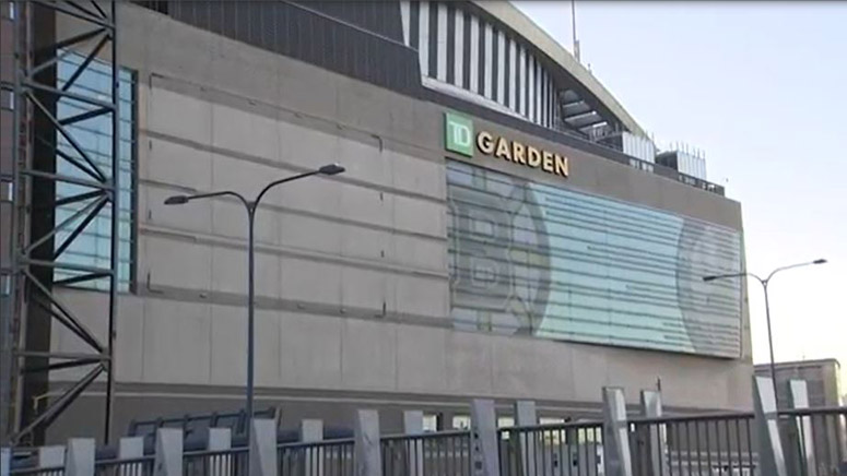 TD Garden, section S13, home of Boston Bruins, Boston Celtics