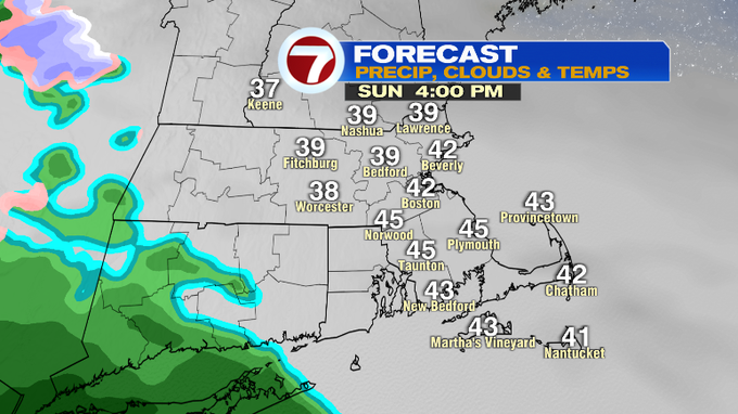 Showers This Evening through Monday Morning, Bitter Blast Tuesday - Boston News, Weather, Sports | WHDH 7News