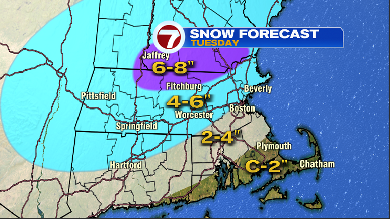 Another winter storm to bring more snow to Massachusetts on Tuesday ...