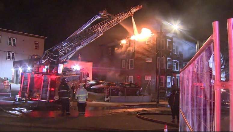 15 displaced after wind-fueled fire tears through Lynn home - Boston ...