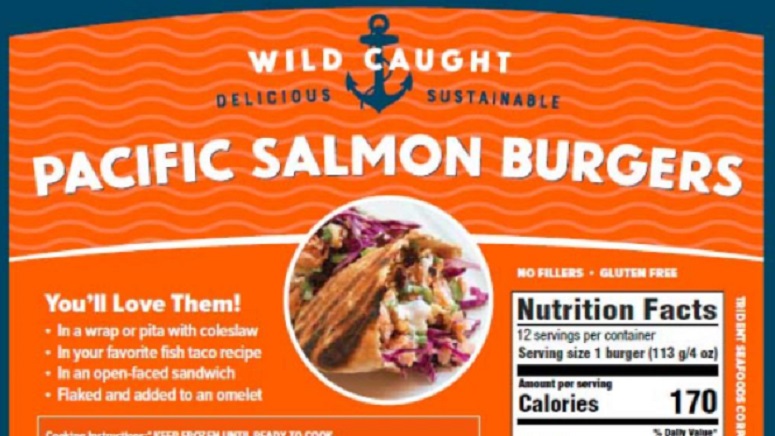 Trident Seafoods Wild Pacific Salmon Burgers, 12 x 113 g