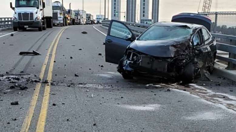 Driver taken to hospital after crashing into tractor-trailer on NH ...