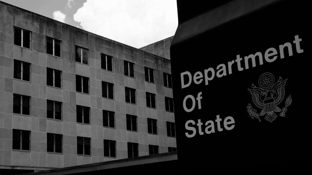 State Department sign