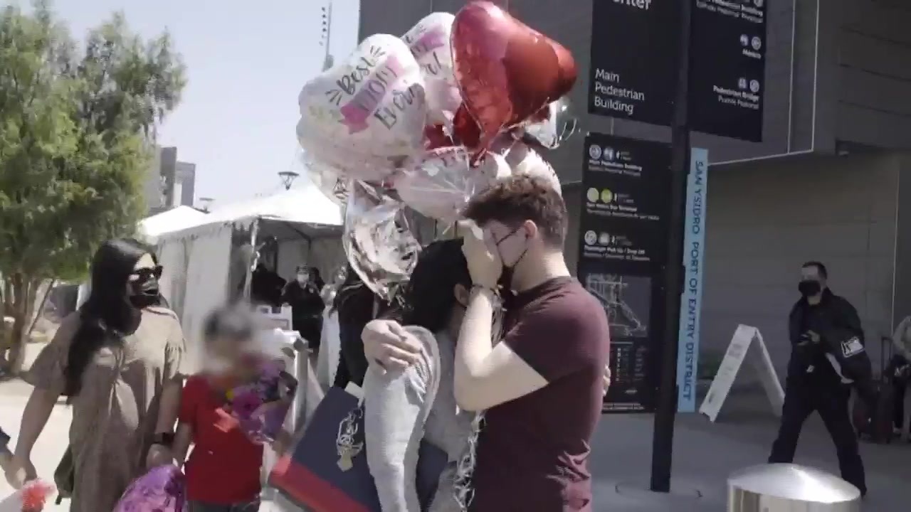 A mom and son sobbed as they reunited at the border after 3 years apart