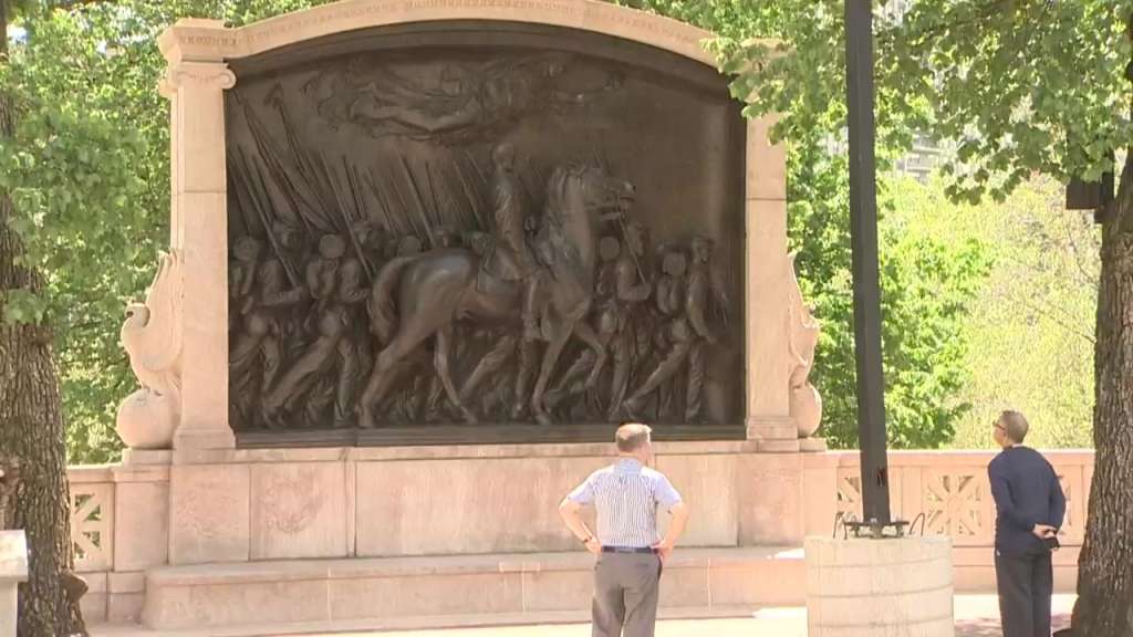 Monument honoring Black Civil War unit back on full display in Boston