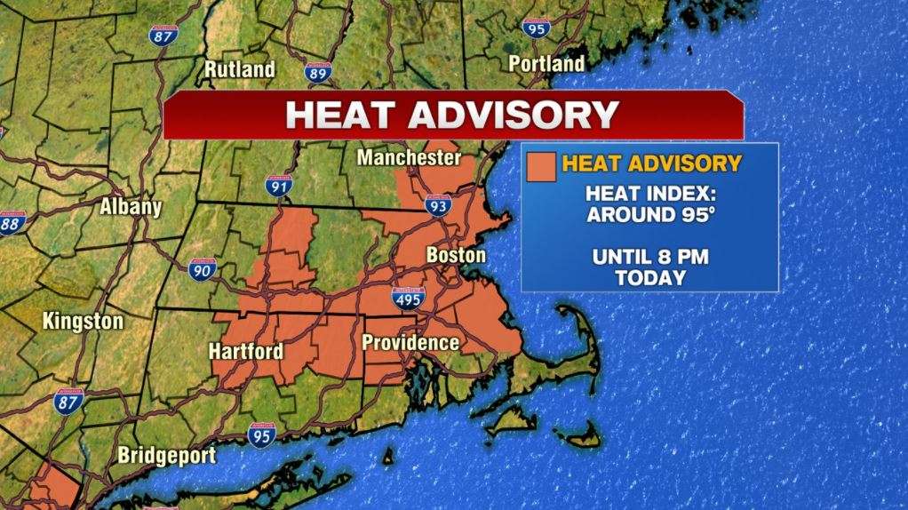 Heat advisory issued for parts of Mass. with heat index expected to ...