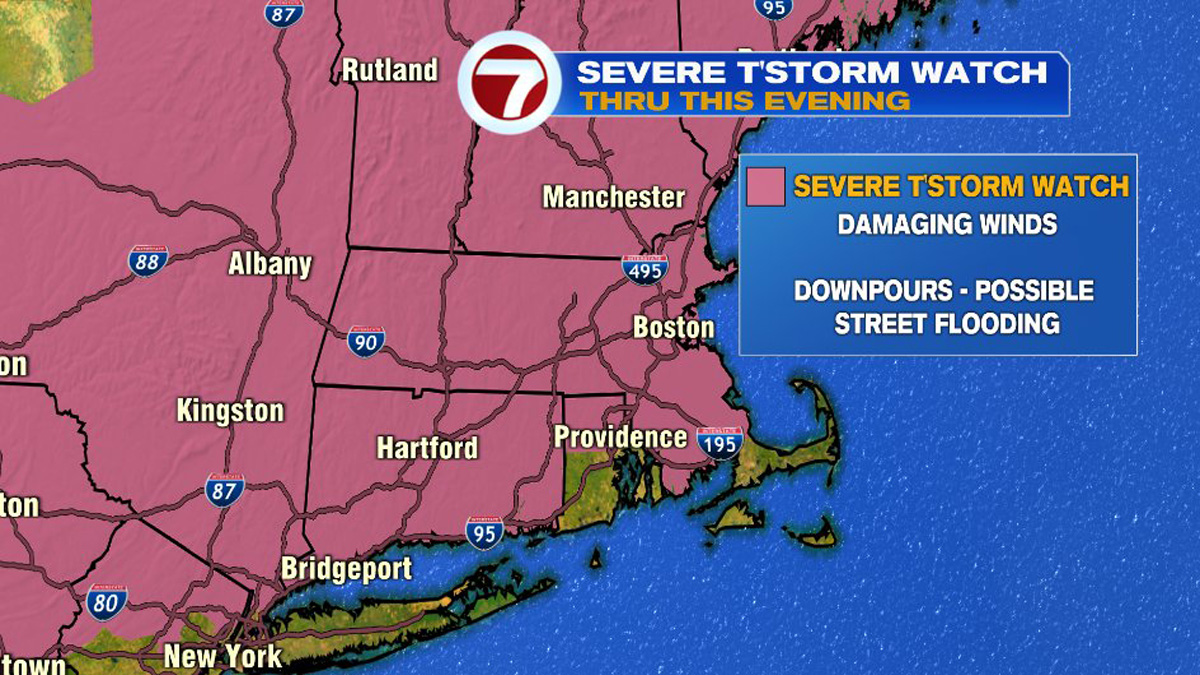 Severe thunderstorm watch issued for most of Massachusetts ...