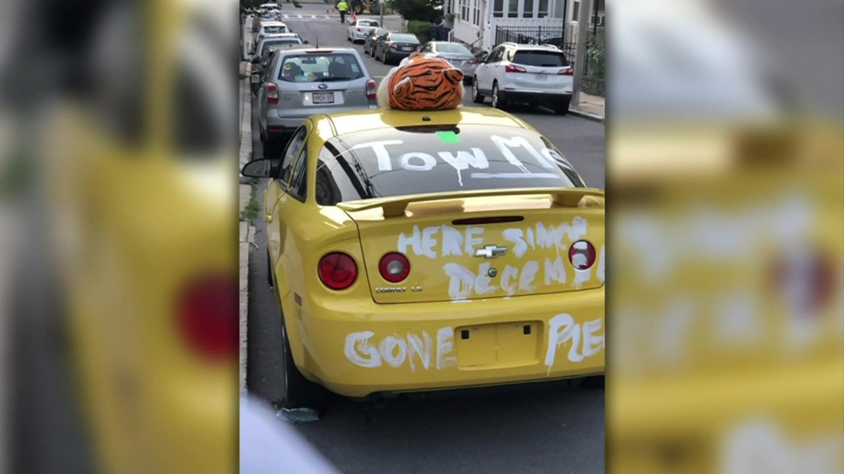 Going, towing, gone! Jamaica Plain residents fed up with abandoned car