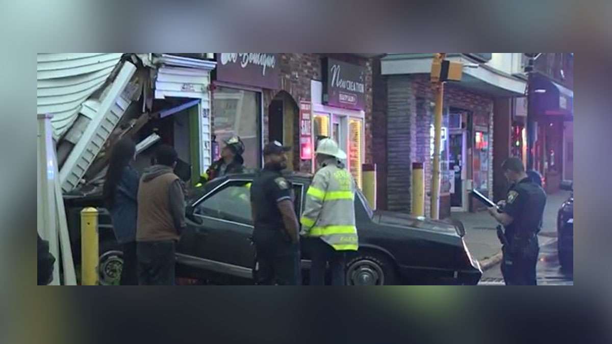 Police investigating after car crashes into Revere nail salon - Boston ...