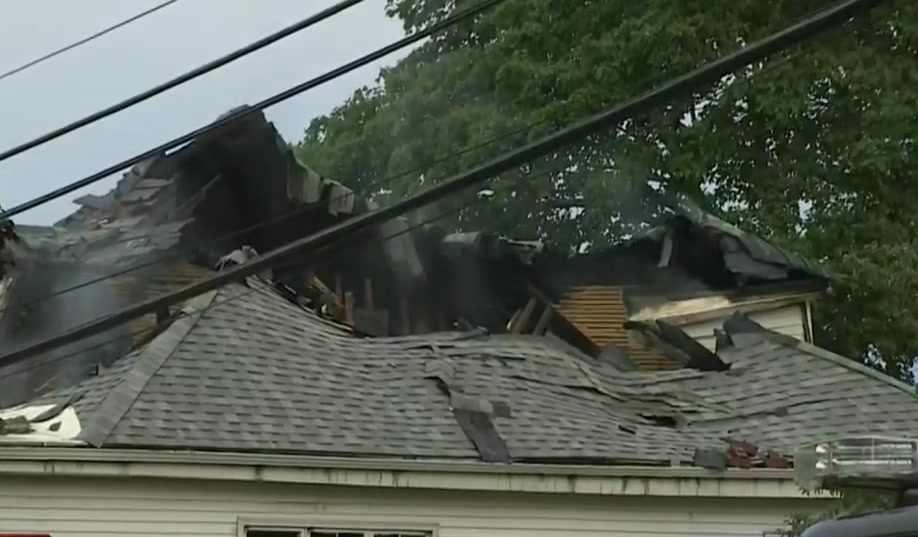 Chief Lightning strike likely cause of Franklin house fire Boston