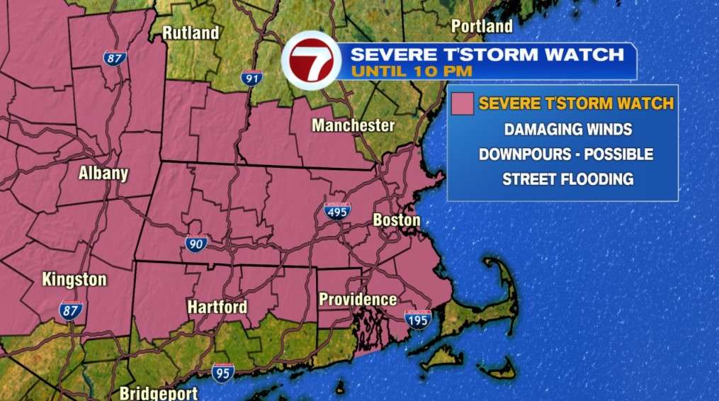 Severe thunderstorm watch issued for most of Massachusetts - Boston ...