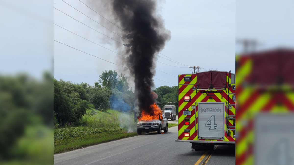 Car bursts into flames in Pelham, NH Boston News, Weather, Sports