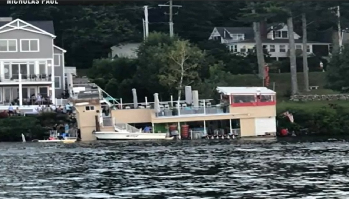NH restaurant sinks into lake Boston News, Weather, Sports WHDH 7News