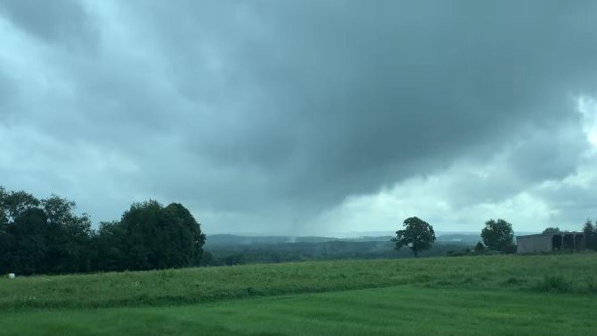 WATCH Bolton police chief captures video of confirmed tornado Boston