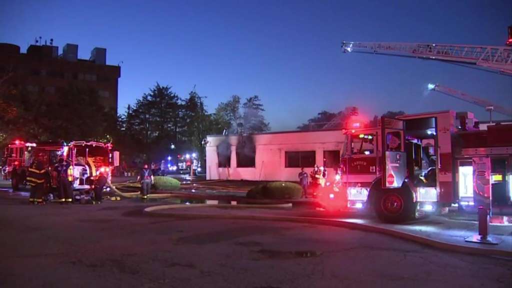 Firefighters battle fire at vacant office building in Cambridge ...