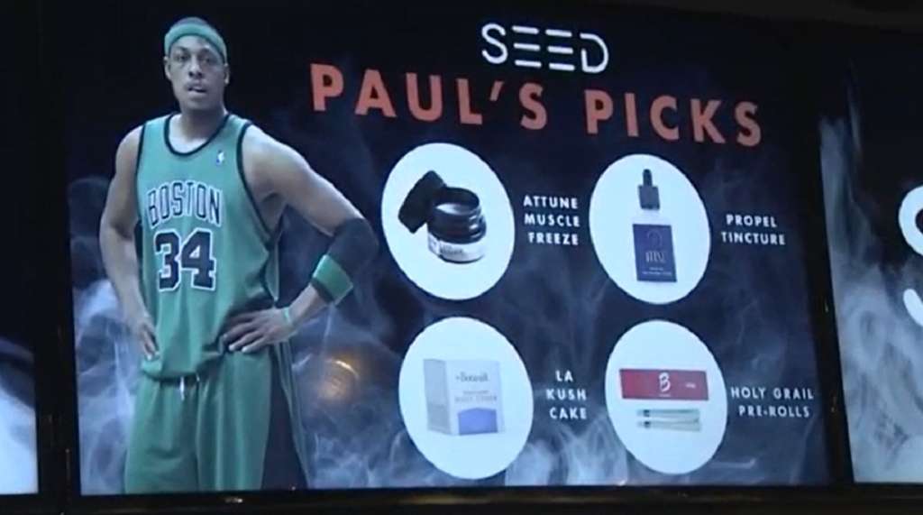 Paul Pierce promotes ‘clutch’ marijuana products at Boston seed dispensary visit