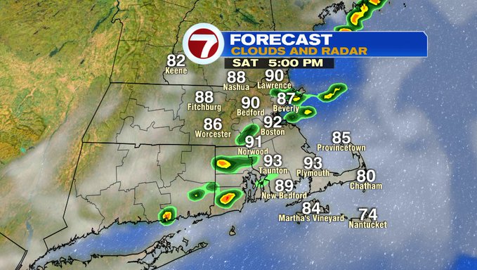 Hot and Humid With A Few Thunderstorms Today, Relief Returns Sunday ...