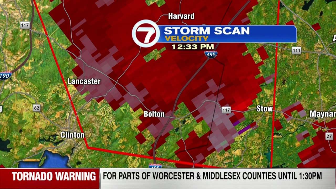 Tornado warning issued for Worcester, Middlesex counties has expired ...