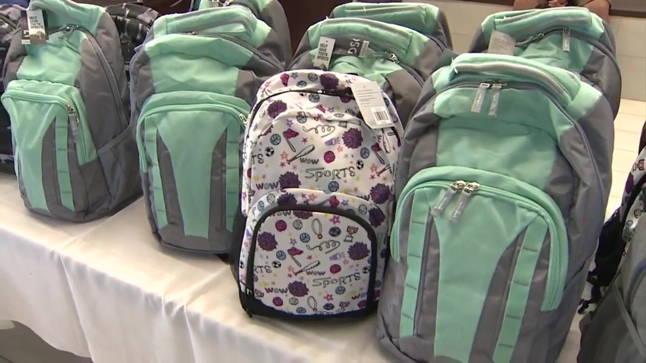 New England Patriots star hosts backpack giveaway at Gillette Stadium