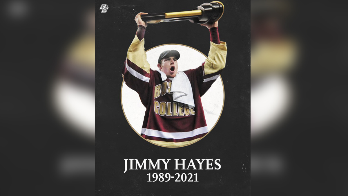 Jimmy Hayes, 31, Boston College star who played in NHL ...