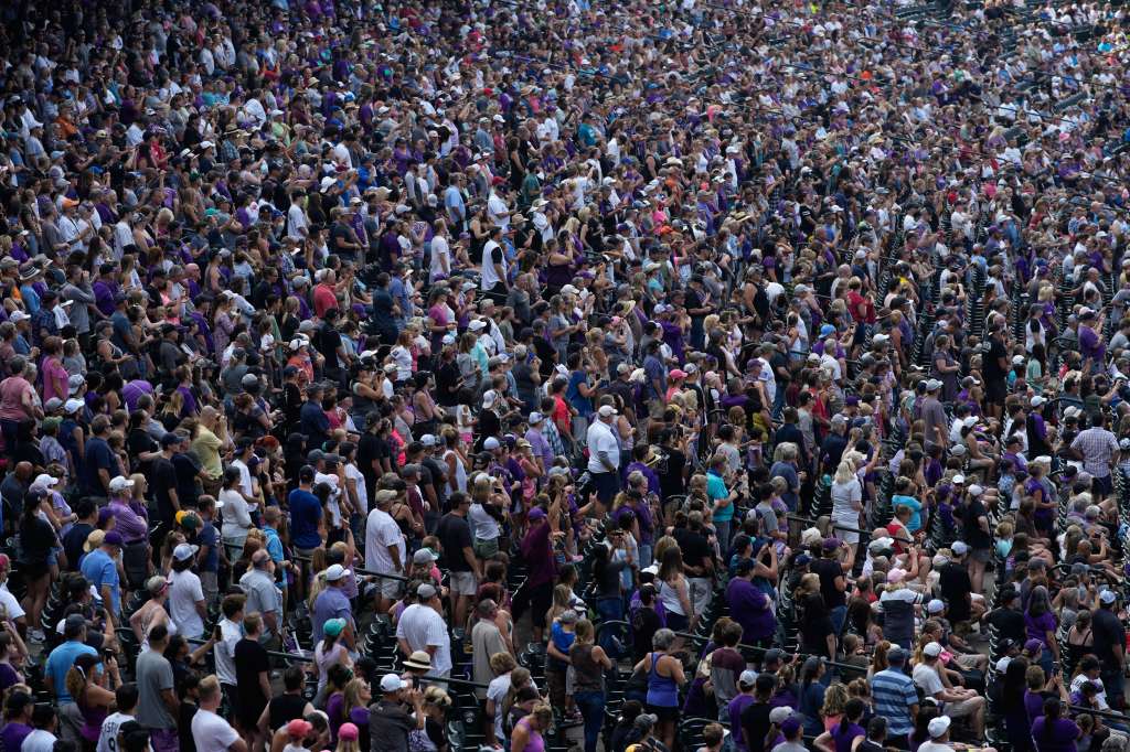 Coors Field spectators