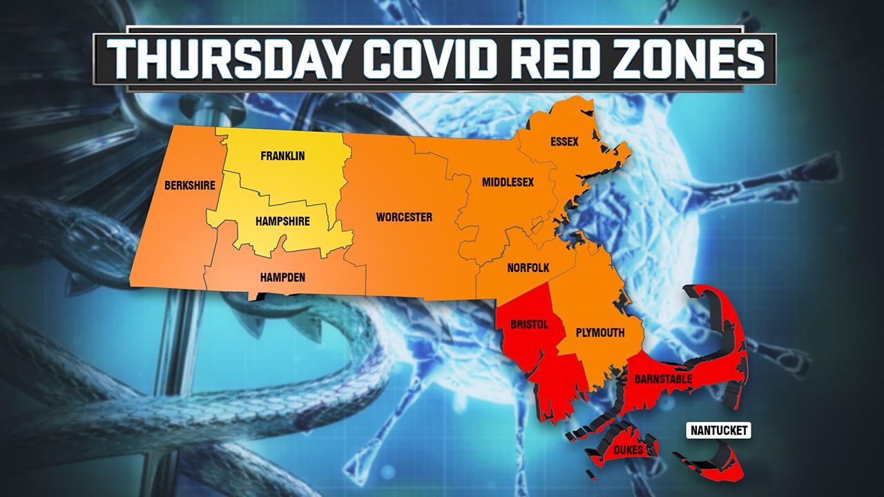 4 Mass. counties now considered high risk for COVID19 transmission