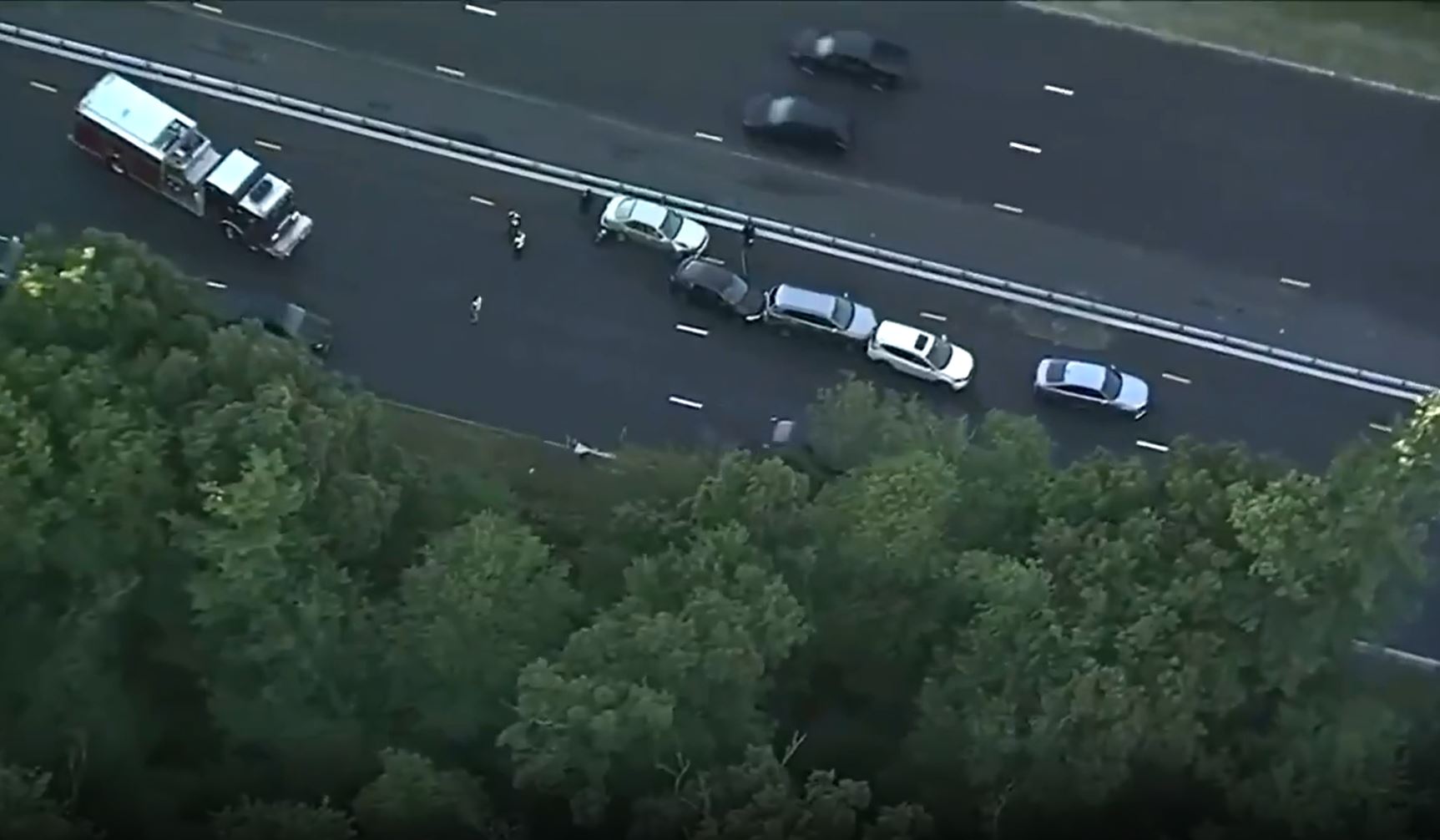 Crash involving multiple vehicles prompts lane closures on Route 24 in