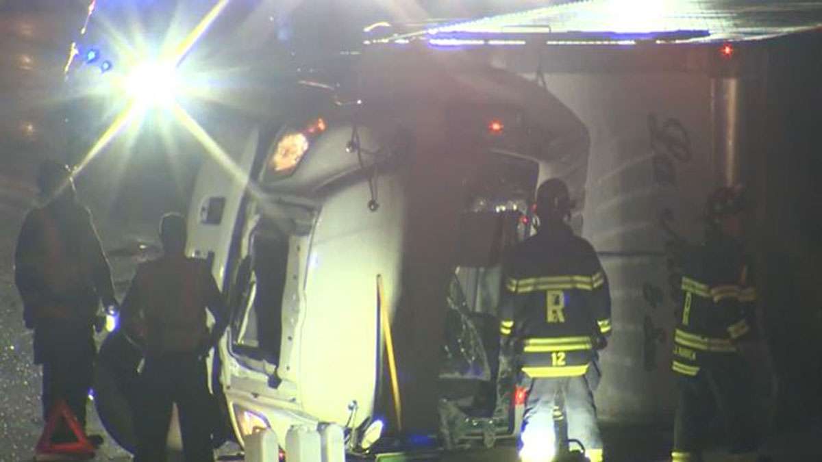 Police investigating rollover crash on I-95 in Rowley - Boston News ...