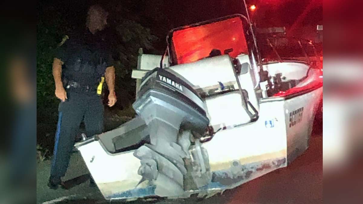Police: Man facing OUI charge after dragging boat behind truck on Cape ...