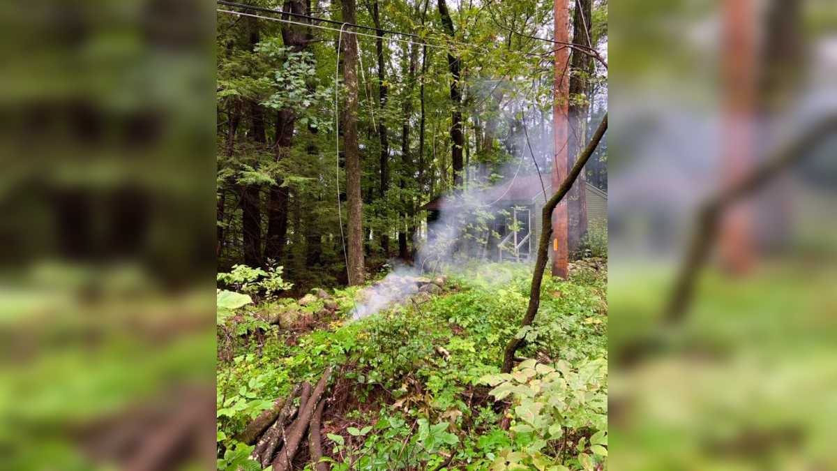 Hubbardston fire officials warn of downed wires after small brush fire