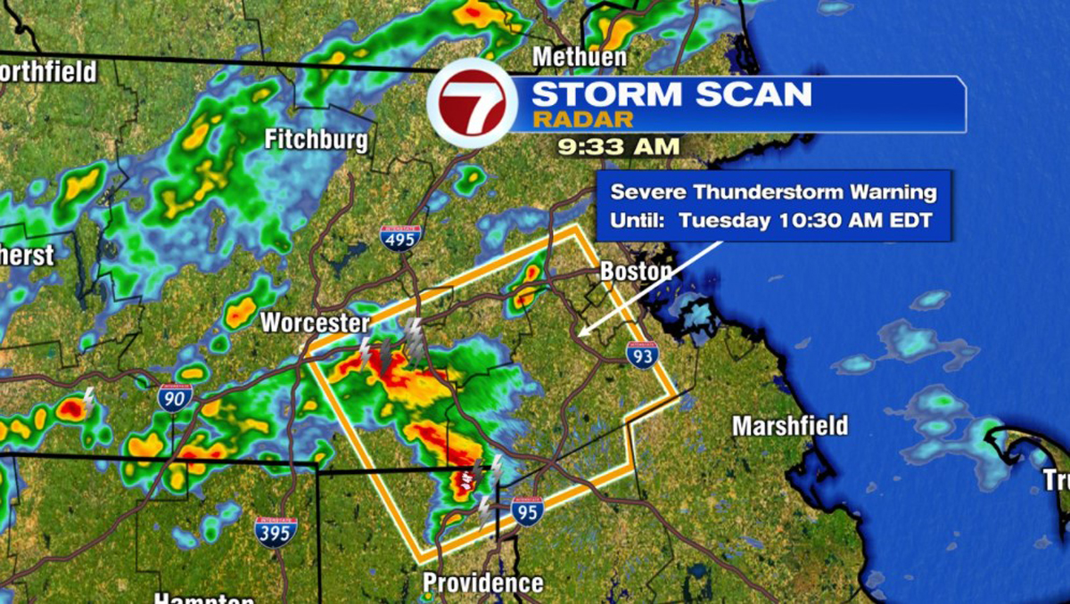 Severe Thunderstorm Warning Issued For Parts Of Bay State - Boston News ...