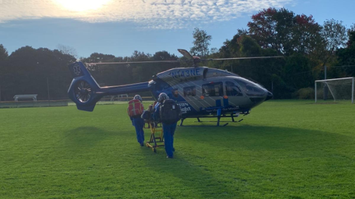 bicyclist flown to hospital after getting struck by car in wayland boston news weather sports whdh 7news