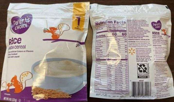 Rice baby cereal sold at Walmart recalled due to arsenic levels ...