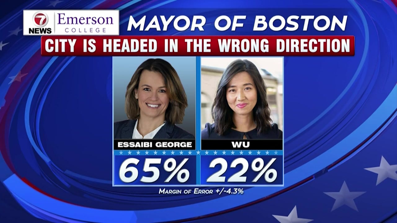 7NEWS Emerson College Poll Wu Favored To Take On Mayoral Role Boston