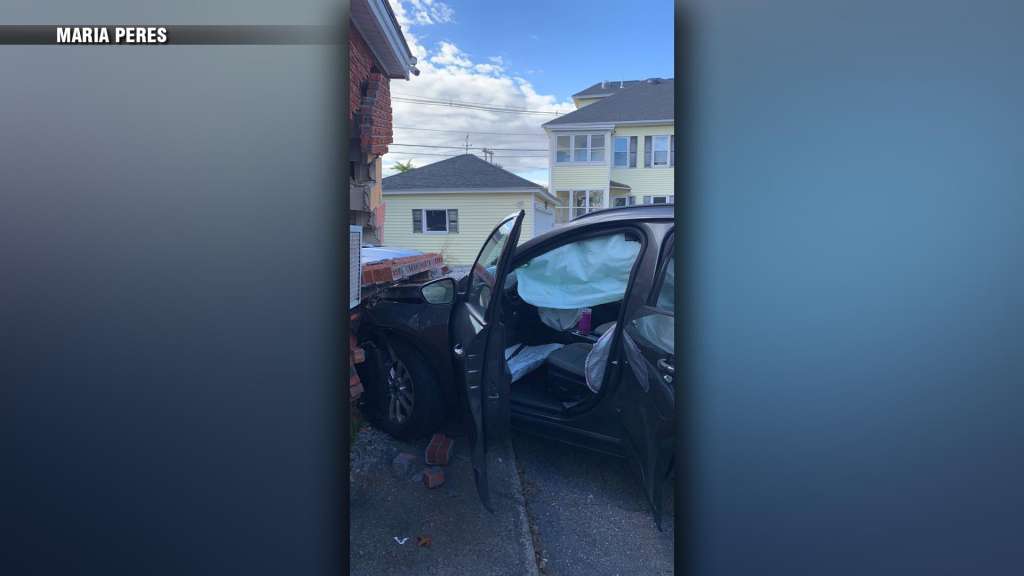 Video shows bridetobe heading to pick up wedding dress crashing into