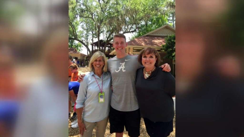 Mac Jones with teachers