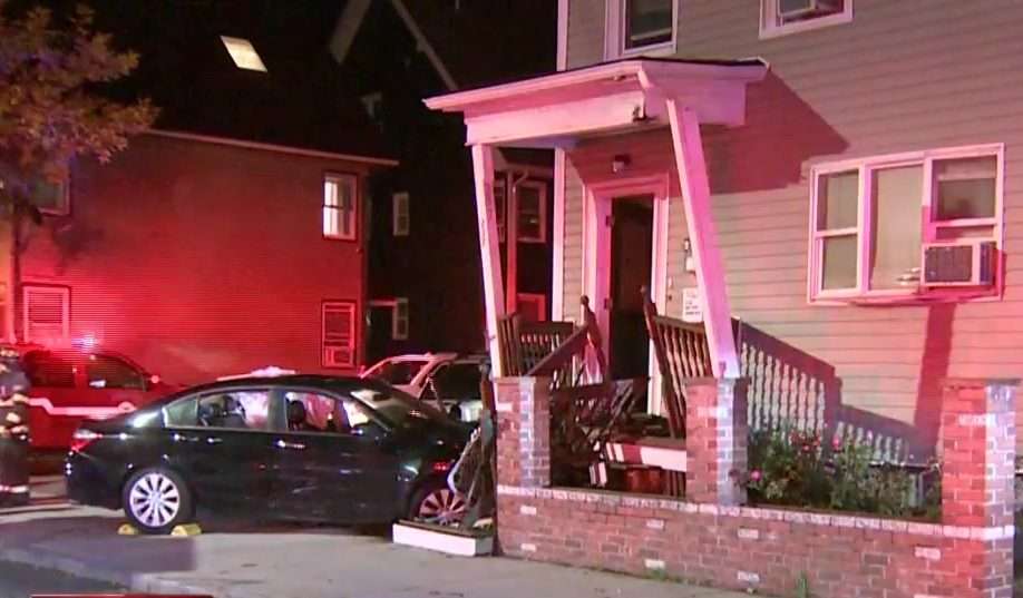 Car slams into front porch of Chelsea home - Boston News, Weather ...