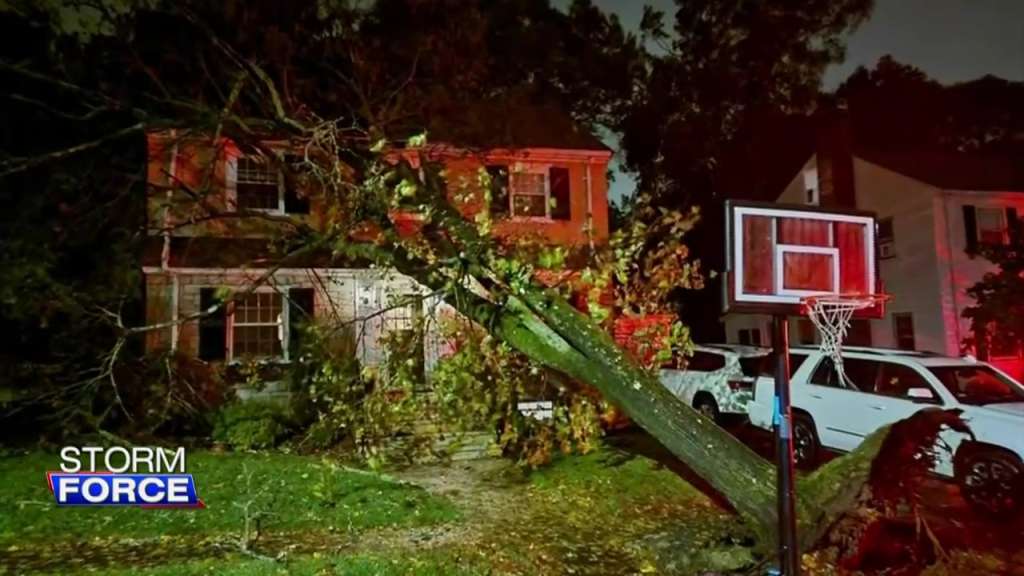 ‘I thought it was an earthquake’: Huge tree smashed into Milton’s house, hardly missing a sleeping child – Boston news, weather, sports