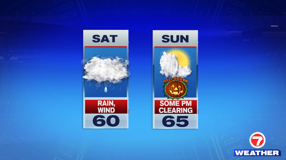 Wet And Windy At Times Today, Clearing Up For Halloween - Boston News ...