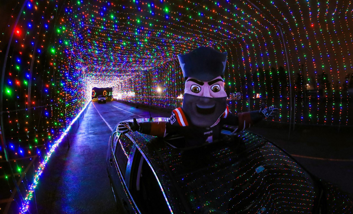 Drivethru holiday lights experience at Gillette Stadium extended