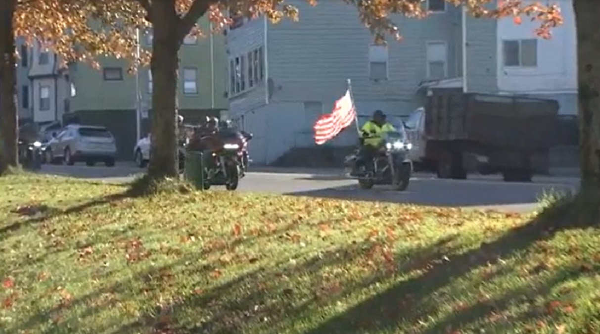 Bikers ride by Worcester hospital to support man recovering from COVID ...