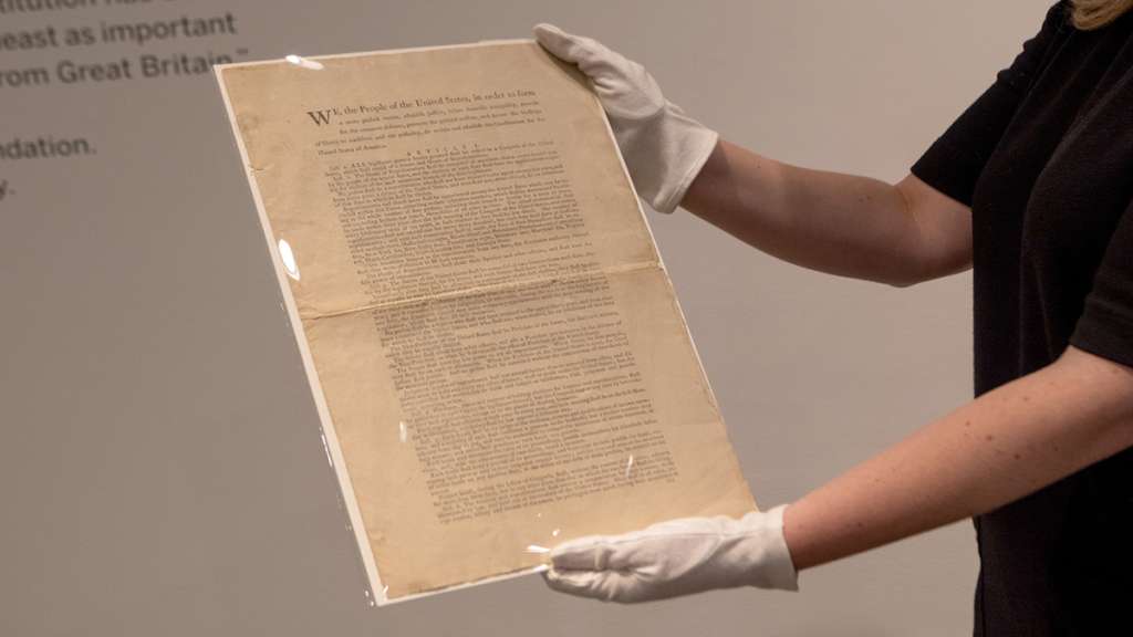 Extremely rare' first-edition US Constitution could fetch $30