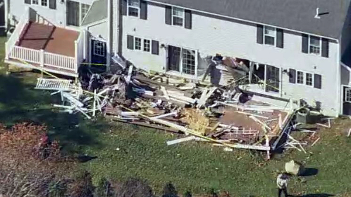 Investigation underway after car flips over, leaves gaping hole in