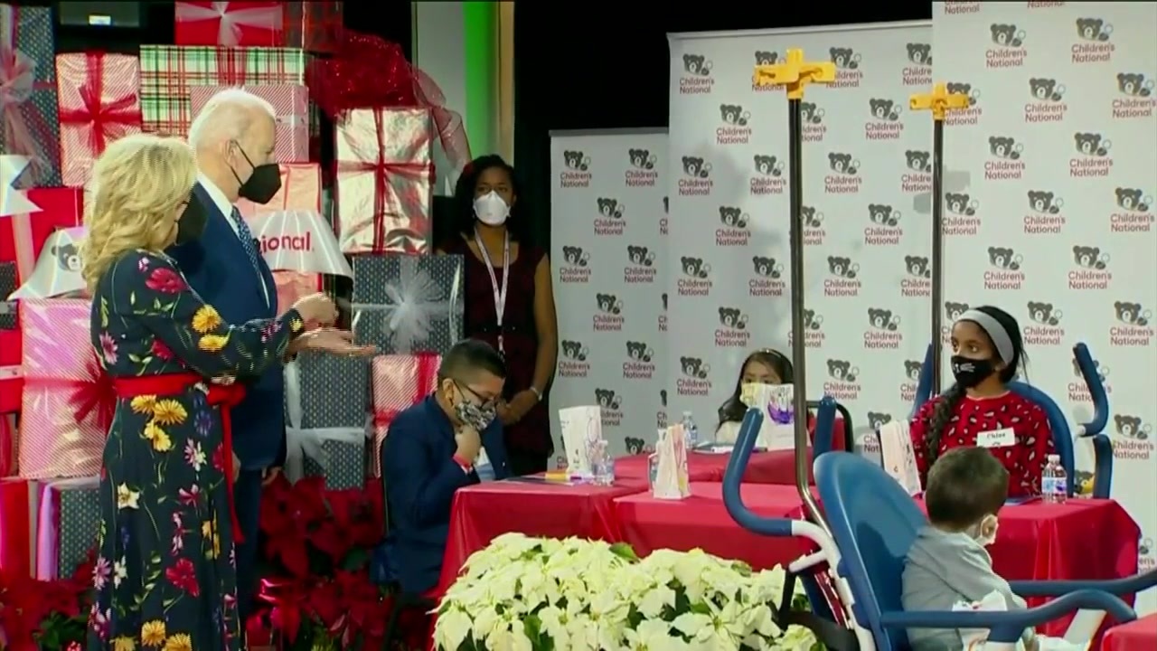 Biden, First Lady Visit Hospitalized Kids On Christmas Eve - Boston ...