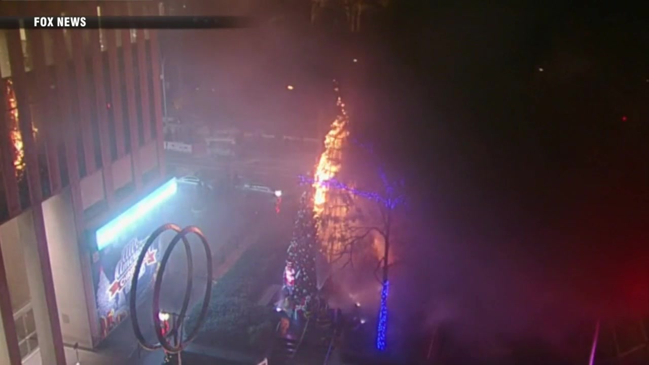 Man arrested in Christmas tree fire at Fox News headquarters Boston